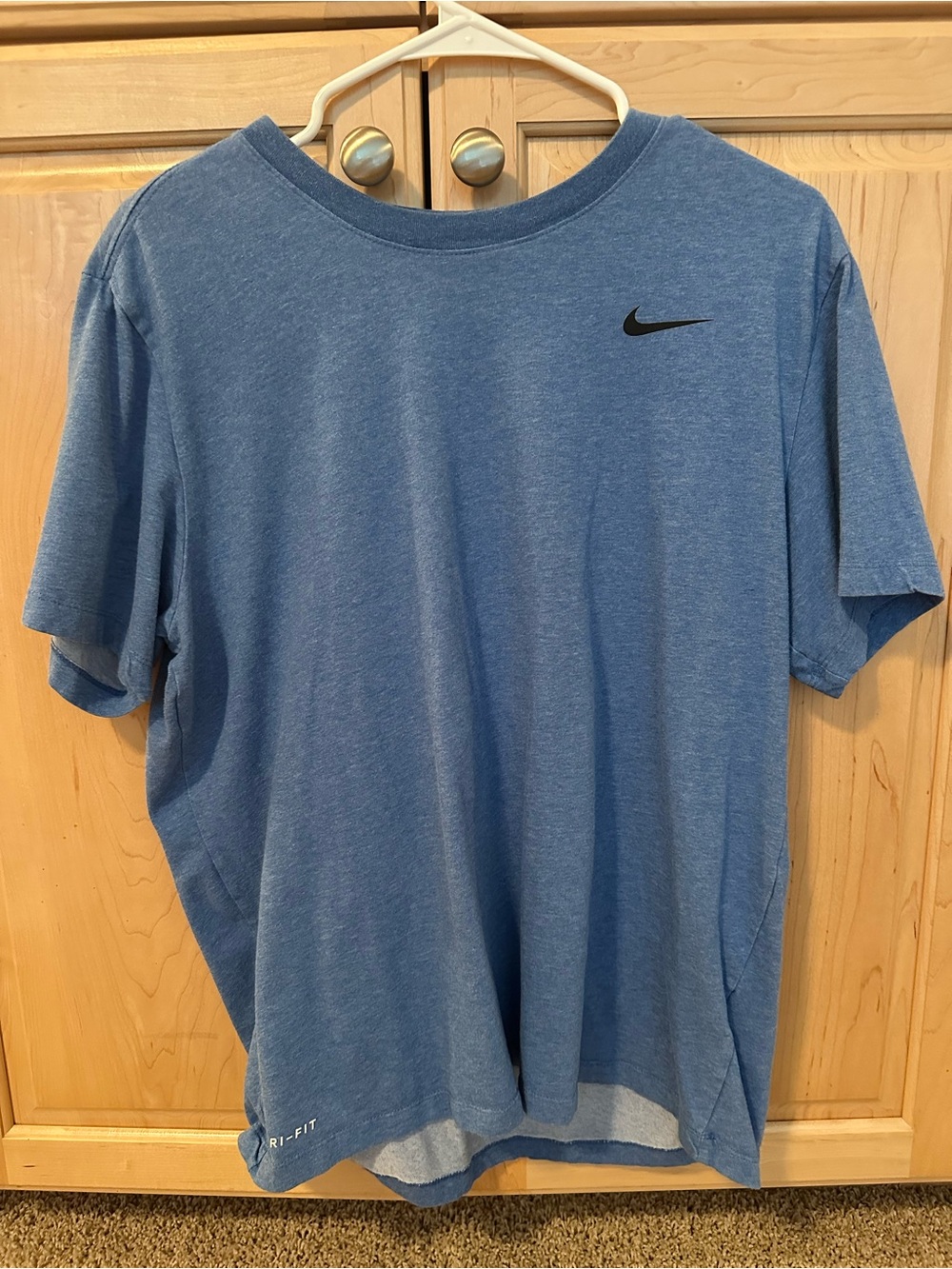 Nike Heather Blue Short Sleeve Athletic Tee
